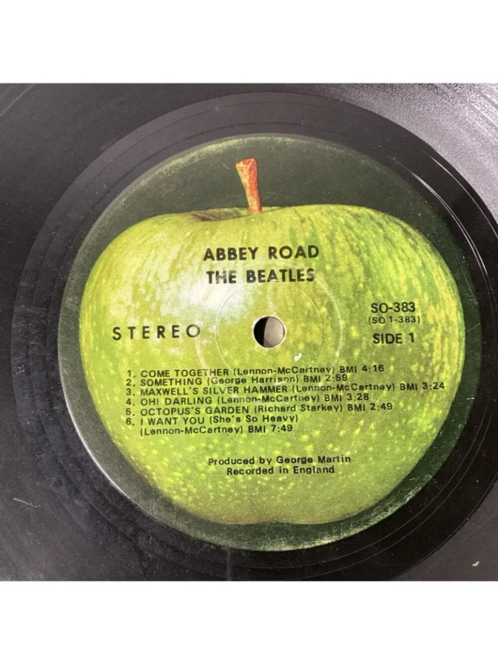 THE BEATLES ABBEY ROAD Vinyl 1969 Apple SO-383